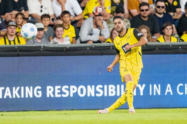 06 08 2024, Soccer test match, season 2024 2025, Borussia Moenchengladbach FC Villareal in Altach Couto Yan Borussia Dortmund, 02 looks after his cross Photo Kirchner Media DI Copyright: xKirchner-Media DIx