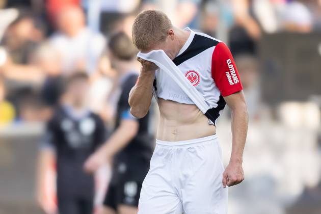 FSV Frankfurt Eintracht Frankfurt, Test match Rasmus Kristensen Eintracht Frankfurt, 13 Test match between FSV Frankfurt and Eintracht Frankfurt on August 7, 2024 in Frankfurt , Frankfurt am Main Hessen Germany PSD Bank Arena