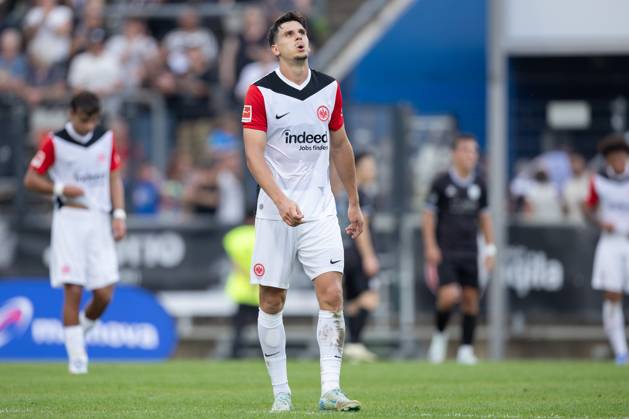 FSV Frankfurt Eintracht Frankfurt, Test match Igor Matanovic Eintracht Frankfurt, 9 Test match between FSV Frankfurt and Eintracht Frankfurt on August 7, 2024 in Frankfurt , Frankfurt am Main Hessen Germany PSD Bank Arena