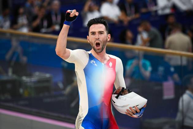 Paris 2024, cycling, track cycling, men, omnium, Olympic champion Benjamin Thomas