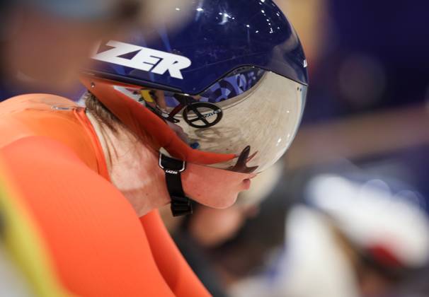 OLYMPICS - Olympic Summer Games 2024 PARIS,FRANCE,08.AUG.24 - OLYMPICS, CYCLING - Olympic Summer Games Paris 2024, mens omnium. Image shows a feature with an athlete. GEPAxpictures xHaraldxSteiner