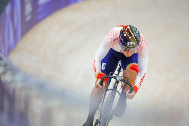 Paris 2024 Olympic Games, Olympische Spiele, Olympia, OS Picture by Ed Sykes SWpix.com - 09 08 2024 - Paris 2024 Olympic Games - Track cycling, Rad, Radsport, Bahnrad, Bahn - National Velodrome, Saint-Quentin-en-Yvelines, France - Women s Sprint Qualifying - Riyu Ohta (Japan) Copyright: x xSWpix.comx(t axPhotographyxHubxLtd)xEdxSykes SWpix.comx SWP-2602-5836