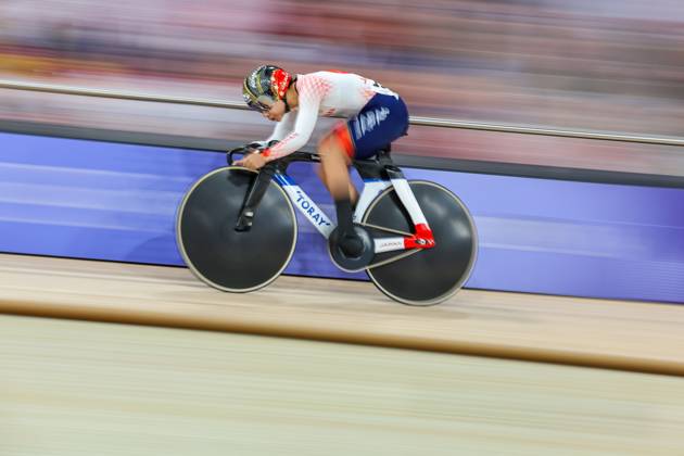 Paris 2024 Olympic Games, Olympische Spiele, Olympia, OS Picture by Alex Whitehead SWpix.com - 09 08 2024 - Paris 2024 Olympic Games - Track cycling, Rad, Radsport, Bahnrad, Bahn - National Velodrome, Saint-Quentin-en-Yvelines, France - Women s Sprint Qualifying - Riyu Ohta (Japan) Copyright: x xSWpix.comx(t axPhotographyxHubxLtd)xAlexxWhitehead SWpix.comx SWP-2602-5838