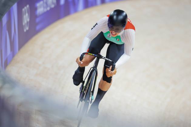 Paris 2024 Olympic Games, Olympische Spiele, Olympia, OS Picture by Ed Sykes SWpix.com - 09 08 2024 - Paris 2024 Olympic Games - Track cycling, Rad, Radsport, Bahnrad, Bahn - National Velodrome, Saint-Quentin-en-Yvelines, France - Women s Sprint Qualifying - Yuli Verdugo Osuna (Mexico) Copyright: x xSWpix.comx(t axPhotographyxHubxLtd)xEdxSykes SWpix.comx SWP-2602-5839