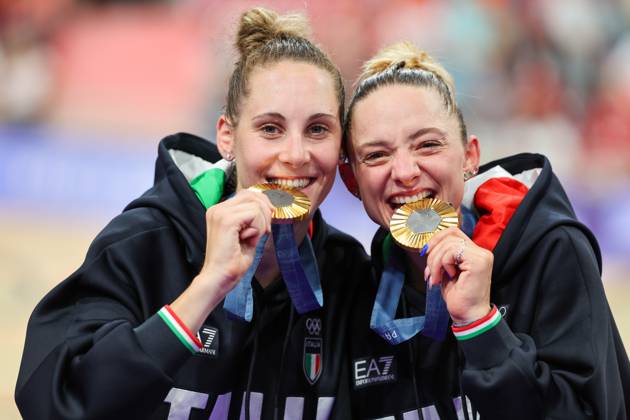 Paris 2024, track cycling, women, Madison, Olympic champions Italy