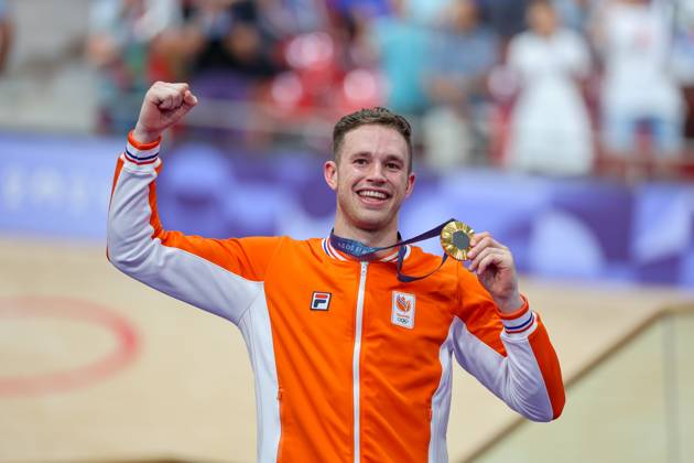 Paris 2024, track cycling, men, sprint, Olympic champion Harrie Lavreysen