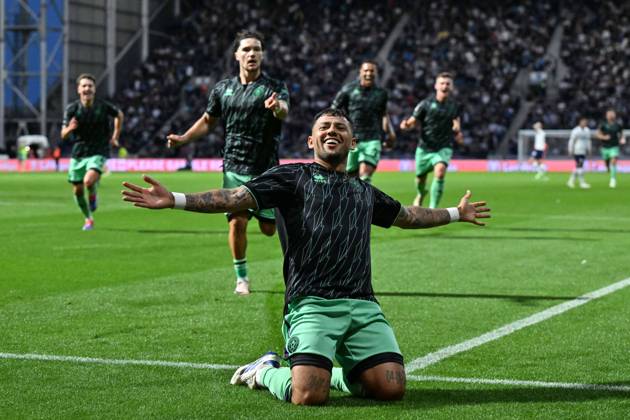 Sky Bet Championship Preston North End v Sheffield United Gustavo Hamer of Sheffield United celebrates his goal to make it 0-2 Sheffield United during the Sky Bet Championship match Preston North End vs Sheffield United at Deepdale, Preston, United Kingdom, 9th August 2024 (Photo by Cody Froggatt News Images) Preston Deepdale Lancashire United Kingdom Copyright: xCodyxFroggatt NewsxImagesx