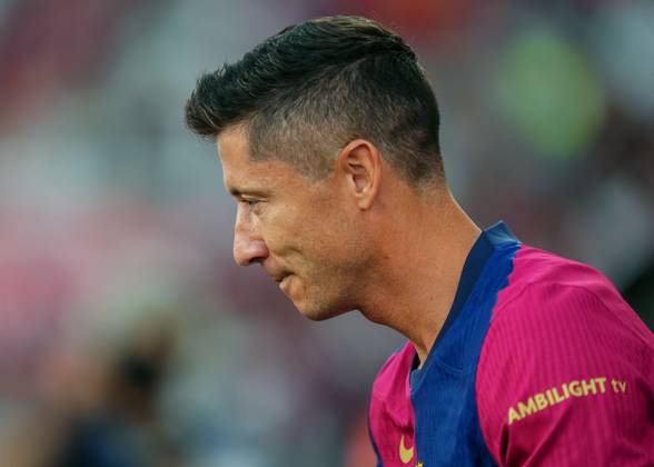 ESP: FC Barcelona, Barca v AS Monaco. Joan Gamper Trophy. Robert Lewandowski of FC Barcelona during the Joan Gamper Trophy match between FC Barcelona and AS Monaco FC played at Luis Companys Stadium on August, 2024 in Barcelona Spain. kpng Copyright: xBaguxBlancox xPRESSINPHOTOx PS_240812_806