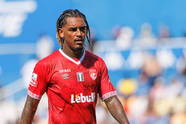 GD Estoril Praia Vs CD Santa Clara in Estoril, Portugal - 11 Aug 2024 Matheus Araujo (CD Santa Clara) seen during the Liga Portugal game between teams of GD Estoril Praia and CD Santa Clara at Estadio Antonio Coimbra da Mota. GD Estoril Praia vs CD Santa Clara. GD Estoril Praia defeated by CD Santa Clara 1-1 Estoril Portugal Copyright: xMaciejxRogowskix xSOPAxImagesx MROGOWSKI_estorilsantaclara202425-34