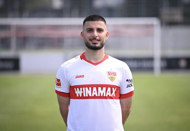 FOOTBALL 1 BUNDESLIGA 13 08 2024 Portraettermin 2024 2025 at VfB Stuttgart on the training ground Deniz Undav VfB Stuttgart