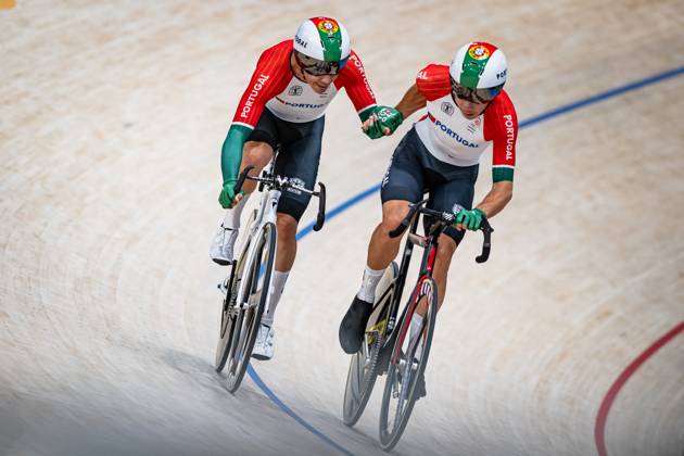 LEITAO Iuri, OLIVEIRA Rui Olympic Games Paris 2024 LEITAO Iuri OLIVEIRA Rui POR Portugal Landscape horizontal Landscape Event Event Olympic Games Paris 2024 Category Category Cycling Track Cycling Olympic Games Elite Men Location Place Europe France Saint Quentin en Yvelines Paris Velodrome National Discipline Madison Distance 50 km Date Date 10 08 2024 Saturday Day 6