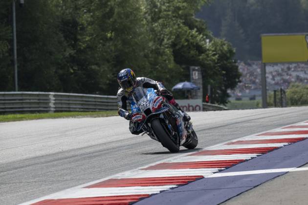 88 OLIVEIRA Miguel (prt), Trackhouse Racing, Aprilia RS-GP 2024, action during the 2024 MotoGP Motorrad Grand Prix von Osterreich, 2024 MotoGP Austrian Grand Prix, on the Red Bull Ring, from August 16 to 18, 2024 in Austria, Spielberg - MOTO - MOTO GP - AUSTRIAN GRAND PRIX 2024 DPPI Panoramic _GIG9132