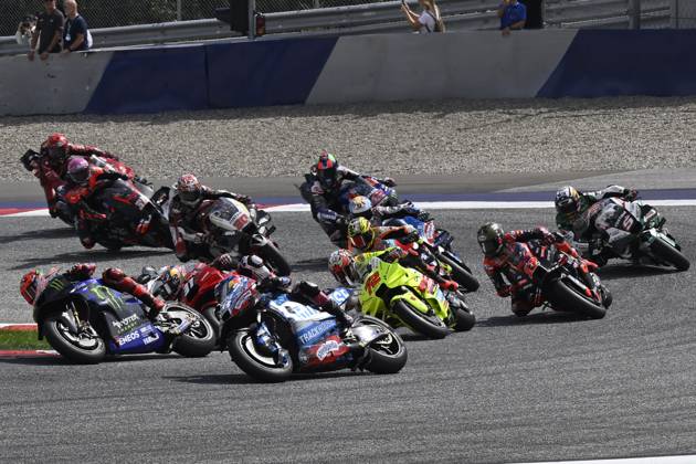 88 OLIVEIRA Miguel (prt), Trackhouse Racing, Aprilia RS-GP 2024, action during the 2024 MotoGP Motorrad Grand Prix von Osterreich, 2024 MotoGP Austrian Grand Prix, on the Red Bull Ring, from August 16 to 18, 2024 in Austria, Spielberg - MOTO - MOTO GP - AUSTRIAN GRAND PRIX 2024 DPPI Panoramic _GIG3698