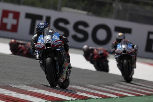 88 OLIVEIRA Miguel (prt), Trackhouse Racing, Aprilia RS-GP 2024, action during the 2024 MotoGP Motorrad Grand Prix von Osterreich, 2024 MotoGP Austrian Grand Prix, on the Red Bull Ring, from August 16 to 18, 2024 in Austria, Spielberg - MOTO - MOTO GP - AUSTRIAN GRAND PRIX 2024 DPPI Panoramic _TIN6103