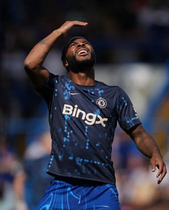 Raheem Sterling of Chelsea pre match during the 2024 25 Pre Season Friendly match between Chelsea and Internazionale at Stamford Bridge, London, England on 11 August 2024. Copyright: xAndyxRowlandx PMI-6378-0020