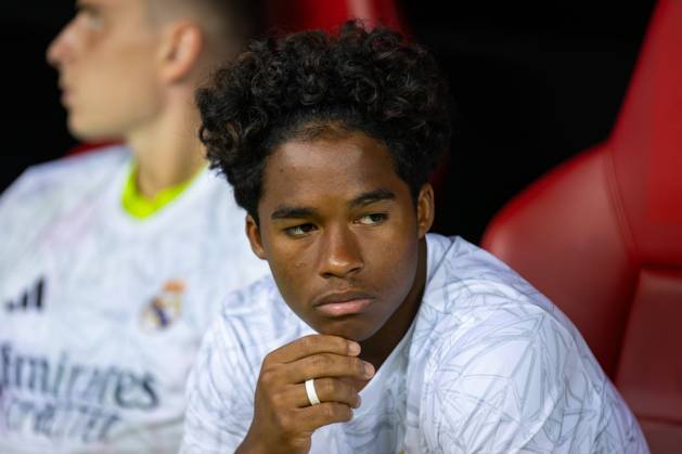 UEFA Super Cup 2024 Final match: Real Madrid Vs Atalanta BC in Warsaw, Poland - 14 Aug 2024 Endrick Felipe Moreira de Sousa of Real seen during the UEFA Super Cup 2024 Final match between Real Madrid and Atalanta BC at PGE Narodowy stadium in Warsaw. Final score; Real Madrid 2:0. Atalanta BC. Warsaw Poland Copyright: xMiko?ajxBarbanellx xSOPAxImagesx MBarbanell_UEFASC2024_14082024_06