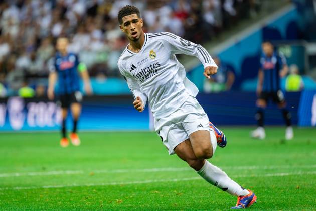 UEFA Super Cup 2024 Final match: Real Madrid Vs Atalanta BC in Warsaw, Poland - 14 Aug 2024 Jude Bellingham of Real seen in action during the UEFA Super Cup 2024 Final match between Real Madrid and Atalanta BC at PGE Narodowy stadium in Warsaw. Final score; Real Madrid 2:0. Atalanta BC. Warsaw Poland Copyright: xMiko?ajxBarbanellx xSOPAxImagesx MBarbanell_UEFASC2024_14082024_48