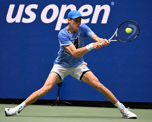 FLUSHING NY- AUGUST 22: Jannik Sinner is seen on the practice court at the USTA Billie Jean King National Tennis Center on August 22, 2024 in Flushing Queens. Copyright: xmpi04x Mediapunchx