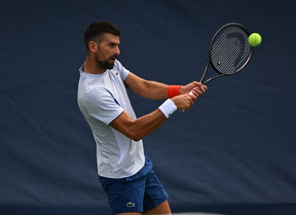 FLUSHING NY- AUGUST 22: Novak Djokovic is seen on the practice court at the USTA Billie Jean King National Tennis Center on August 22, 2024 in Flushing Queens. Copyright: xmpi04x Mediapunchx