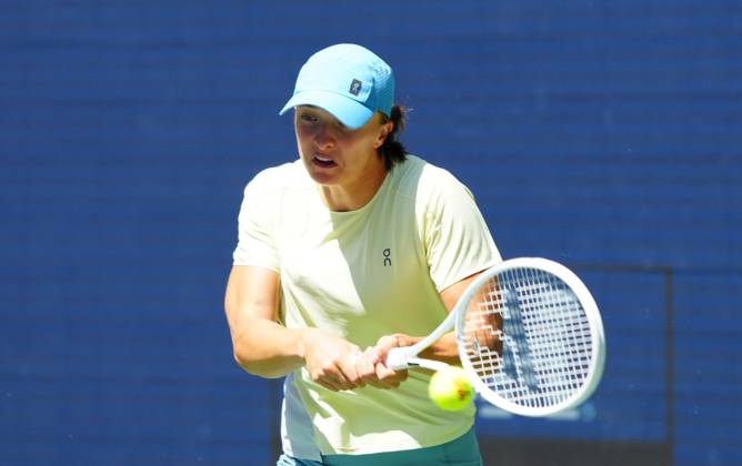 Iga Swiatek practices US Open Championships 2024, Previews, Flushing Meadows, New York, USA - 23 Aug 2024  Copyright: xJavierxGarcia Shutterstockx 14657962am