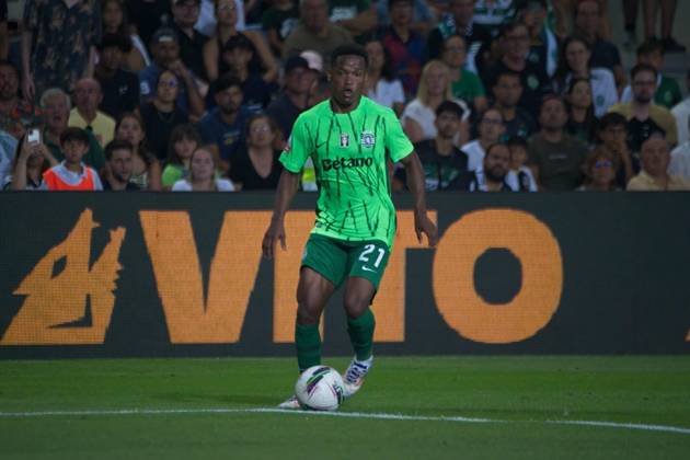 August 23, 2024, Algarve Stadium, Loule, Portugal, Sporting Clube Farense v Sporting Clube de Portugal, Liga Portugal Betclic, Week 3 August 23, 2024, Loule, Portugal: Geny Catamo 21 of Sporting Clube de Portugal in action during the Liga Portugal Betclic week 3 football match between Sporting Clube Farense and Sporting Clube de Portugal at Algarve Stadium. Copyright: xNUNOxPIRESxVELOSOx