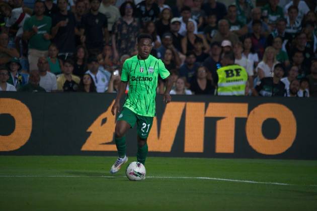 August 23, 2024, Algarve Stadium, Loule, Portugal, Sporting Clube Farense v Sporting Clube de Portugal, Liga Portugal Betclic, Week 3 August 23, 2024, Loule, Portugal: Geny Catamo 21 of Sporting Clube de Portugal in action during the Liga Portugal Betclic week 3 football match between Sporting Clube Farense and Sporting Clube de Portugal at Algarve Stadium. Copyright: xNUNOxPIRESxVELOSOx