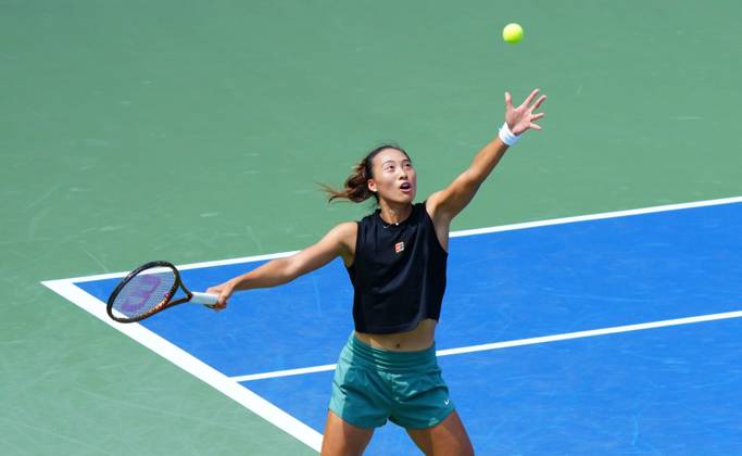 Qinwen Zheng practices US Open Championships 2024, Previews, Flushing Meadows, New York, USA - 24 Aug 2024  Copyright: xJavierxGarcia Shutterstockx 14657964z