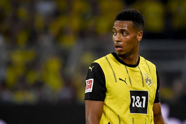 Felix Nmecha Borussia Dortmund looks on during the Bundesliga match between Borussia Dortmund and Eintracht Frankfurt at SIGNAL IDUNA PARK on August 24, 2024 in Dortmund, Germany Photo by Max Maiwald DeFodi Images Defodi 067 BVBSGE0240824 160 Defodi-067 DFL regulations prohibit any use of photographs as image sequences and or quasi-video.