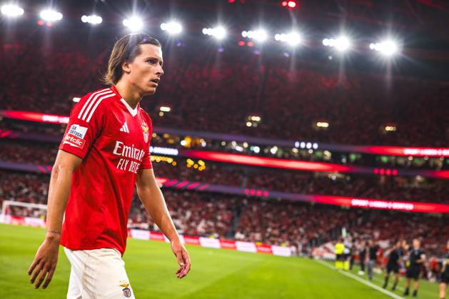 SL Benfica Vs CF Estrela da Amadora in Lisbon, Portugal - 24 Aug 2024 Alvaro Fernandez Carreras of SL Benfica in seen during the Liga Portugal Betclic match between SL Benfica and CF Estrela da Amadora at Estadio da Luz. Final score: SL Benfica 1 - 0 CF Estrela da Amadora Lisbon Portugal Copyright: xHenriquexCasinhasx xSOPAxImagesx HCASINHAS_24082024_SLBENFICA_VS_FCESTRELAAMADORA_046