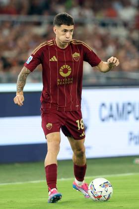 Rome, Italy 25.08.2024 : Matias Soule of Roma during Italian football championship Serie A Enilive 2024-2025 match AS Roma Vs Empoli FC at Stadio Olimpico in Rome on August 25, 2024.  Copyright: xMarcoxIacobucci IPAxSportx xipa-x xx IPA_49077335 IPA_Agency_IPA49077335