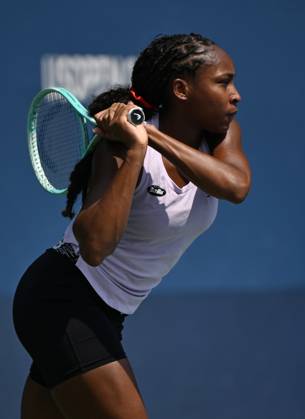 Practice court at the USTA Billie Jean King National Tennis Center during the US Open Featuring: Coco Gauff Where: Queens, New York, United States When: 25 Aug 2024 Credit: Robert Bell INSTARimages EDITORIAL USE ONLY. NOT FOR USE BY NEWSPAPERS BASED IN THE UK. Copyright: xLarryxMaranox instar54057158