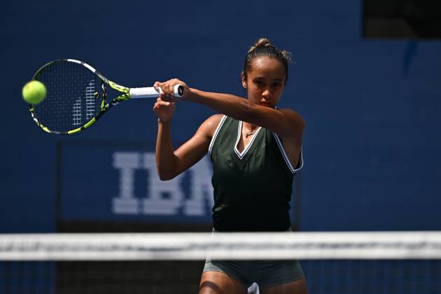 Practice court at the USTA Billie Jean King National Tennis Center during the US Open Featuring: Leylah Fernandez Where: Queens, New York, United States When: 25 Aug 2024 Credit: Robert Bell INSTARimages EDITORIAL USE ONLY. NOT FOR USE BY NEWSPAPERS BASED IN THE UK. Copyright: xLarryxMaranox instar54057182