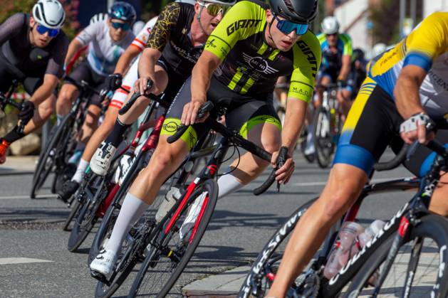 41 Mutterstadt road bike race at the Kerwe for the prize of the municipality of Mutterstadt and the Sparkasse Vorderpfalz Mutterstadt, Rhineland-Palatinate Copyright: xUdoxHerrmannx