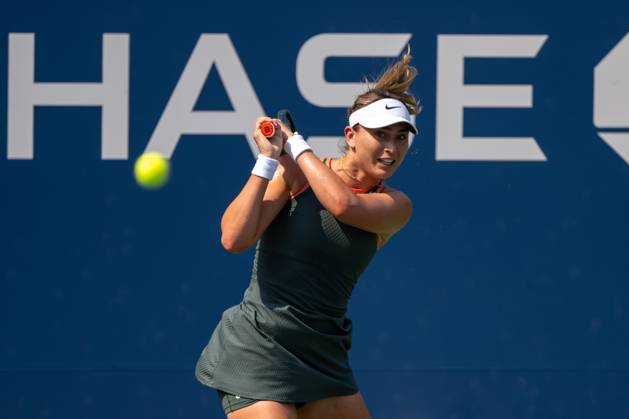 Viktorija Golubic (SUI) vs. Paula Badosa (ESP) during 2024 U.S. Open Tennis Championships at the USTA Billie Jean King National Tennis Center Featuring: Paula Badosa Where: Queens, New York, United States When: 26 Aug 2024 Credit: David Lobel INSTARimages EDITORIAL USE ONLY. NOT FOR USE BY NEWSPAPERS BASED IN THE UK. Copyright: xDavidxLobelx instar54059350