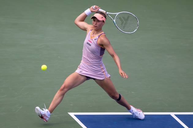 Viktorija Golubic (SUI) vs. Paula Badosa (ESP) during 2024 U.S. Open Tennis Championships at the USTA Billie Jean King National Tennis Center Featuring: Viktorija Golubic Where: Queens, New York, United States When: 26 Aug 2024 Credit: David Lobel INSTARimages EDITORIAL USE ONLY. NOT FOR USE BY NEWSPAPERS BASED IN THE UK. Copyright: xDavidxLobelx instar54059361