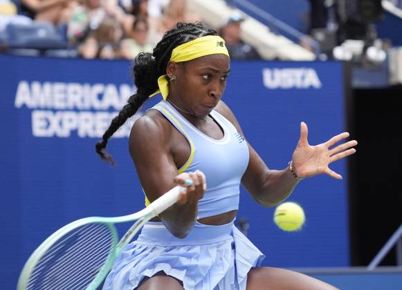 August 26,2024: CoCo Gauff (USA) defeated Varvara Gracheva 6-2, 6-0, at the US Open being played at Billie Jean King National Tennis Center in Flushing, Queens, NY. Ã‚ CSM Flushing, Queens USA - ZUMAc04_ 20240826_zma_c04_031 Copyright: xGracexSchultzx