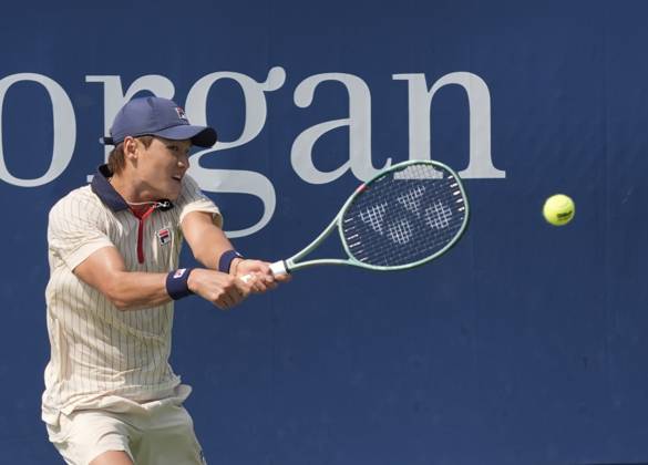 August 26, 2024: Soonwoo Kwon (KOR) loses to Alexei Popyrin (AUS) 7-5, 6-2, 6-3 at the US Open being played at Billie Jean King National Tennis Center in Flushing, Queens, NY, {USA} Ã‚ Cal Media Flushing, Queens USA - ZUMAc04_ 20240826_zma_c04_050 Copyright: xGracexSchultzx