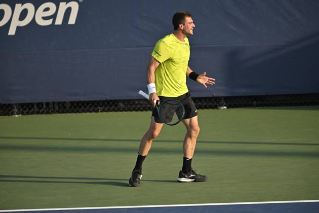 Tennis : Us Open 2024 - Pedro Martinez - Espagne Tennis :Us Open 2024 - Usa 26 08 2024 ChrysleneCaillaud Panoramic 