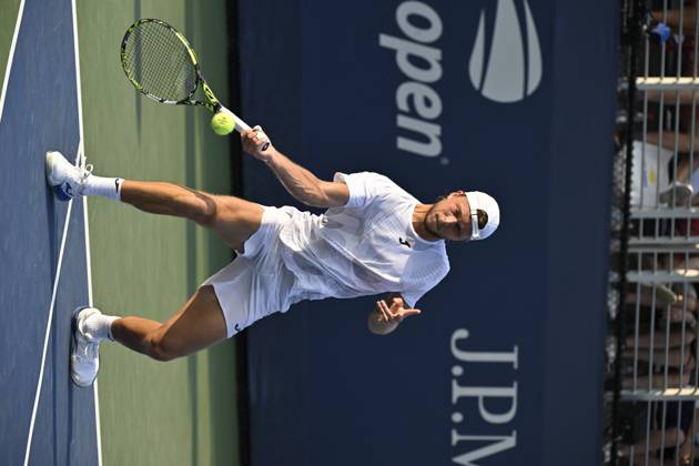 Tennis : Us Open 2024 - Alexandre Muller - France Tennis :Us Open 2024 - Usa 26 08 2024 ChrysleneCaillaud Panoramic 