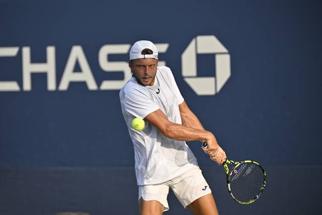 Tennis : Us Open 2024 - Alexandre Muller - France Tennis :Us Open 2024 - Usa 26 08 2024 ChrysleneCaillaud Panoramic 