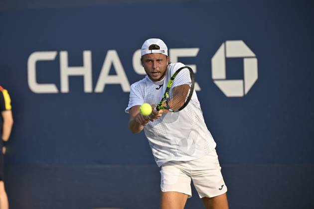 Tennis : Us Open 2024 - Alexandre Muller - France Tennis :Us Open 2024 - Usa 26 08 2024 ChrysleneCaillaud Panoramic 