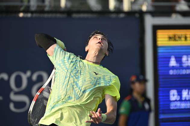 Tennis : Us Open 2024 - Alexander Shevchenko - Kazakthan Tennis :Us Open 2024 - Usa 26 08 2024 ChrysleneCaillaud Panoramic 