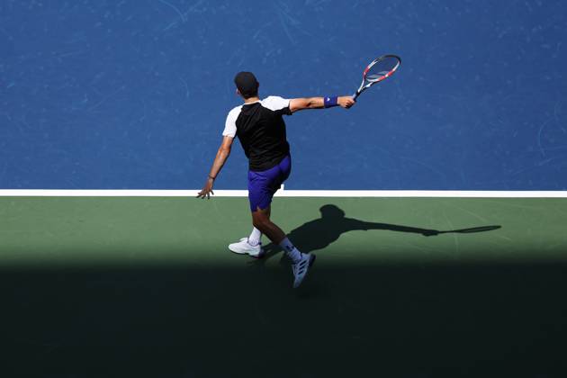 Dominic Thiem at the US Open 2024 TENNIS : US Open 2024 26 08 2024 AntoineCouvercelle Panoramic 
