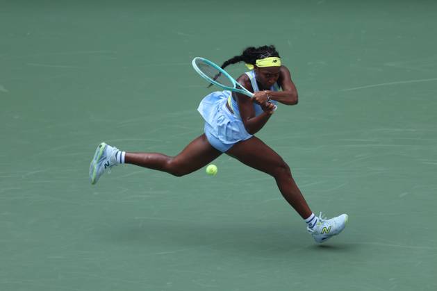 Coco Gauff (USA) at the US Open 2024 TENNIS : US Open 2024 26 08 2024 AntoineCouvercelle Panoramic 