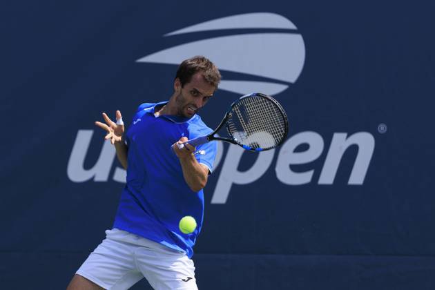 August 26, 2024, Flushing Meadows, New York, USA: Albert Ramos-Vinolas during Day 1 of his match against Matteo Berrettini in the 2024 US Open held at the USTA Billie Jean King National Tennis Center on MondayAugust 26, 2024 in the Flushing neighborhood of the Queens borough of New York City. JAVIER ROJAS PI Flushing Meadows USA - ZUMAp124 20240826_zaa_p124_014 Copyright: xJavierxRojasx