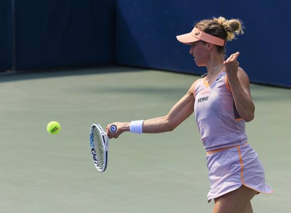 August 26, 2024, Flushing Meadows, New York, USA: Viktorija Golubic during Day 1 of her match against Paula Badosa in the 2024 US Open held at the USTA Billie Jean King National Tennis Center on MondayAugust 26, 2024 in the Flushing neighborhood of the Queens borough of New York City. JAVIER ROJAS PI Flushing Meadows USA - ZUMAp124 20240826_zaa_p124_045 Copyright: xJavierxRojasx