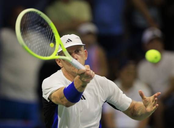 August 26, 2024, Flushing Meadows, New York, USA: Alejandro Davidovich Fokina during Day 1 of his match against Rinky Hijikata in the 2024 US Open held at the USTA Billie Jean King National Tennis Center on MondayAugust 26, 2024 in the Flushing neighborhood of the Queens borough of New York City. JAVIER ROJAS PI Flushing Meadows USA - ZUMAp124 20240826_zaa_p124_075 Copyright: xJavierxRojasx
