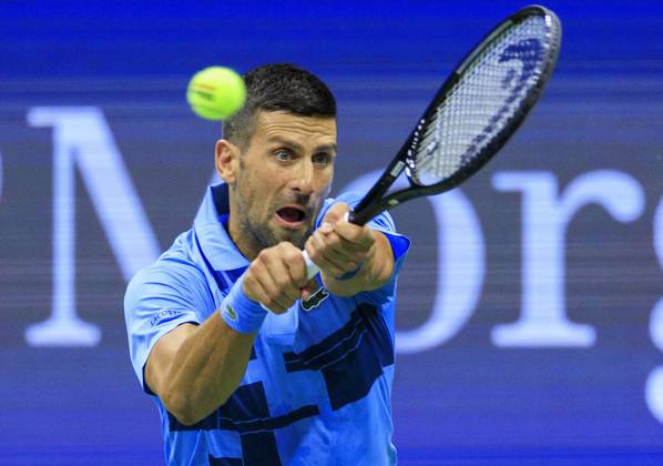 August 26, 2024, Flushing Meadows, New York, USA: Novak Djokovic during Day 1 of his match against Radu Albot in the 2024 US Open held at the USTA Billie Jean King National Tennis Center on MondayAugust 26, 2024 in the Flushing neighborhood of the Queens borough of New York City. JAVIER ROJAS PI Flushing Meadows USA - ZUMAp124 20240826_zaa_p124_081 Copyright: xJavierxRojasx
