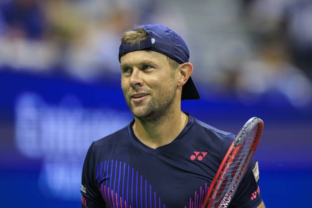 August 26, 2024, Flushing Meadows, New York, USA: Radu Albot during Day 1 of his match against Novak Djokovic in the 2024 US Open held at the USTA Billie Jean King National Tennis Center on MondayAugust 26, 2024 in the Flushing neighborhood of the Queens borough of New York City. JAVIER ROJAS PI Flushing Meadows USA - ZUMAp124 20240826_zaa_p124_083 Copyright: xJavierxRojasx