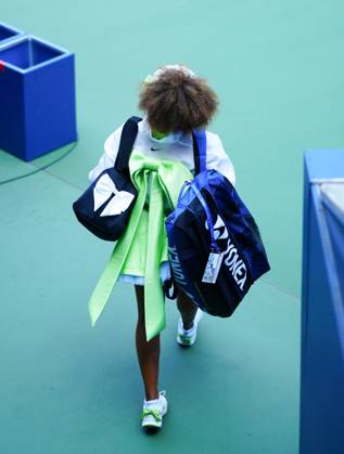 Naomi Osaka walks onto Louis Armstrong Court US Open Championships 2024, Day Two, Flushing Meadows, New York, USA - 27 Aug 2024  Copyright: xJavierxGarcia Shutterstockx 14664795aa